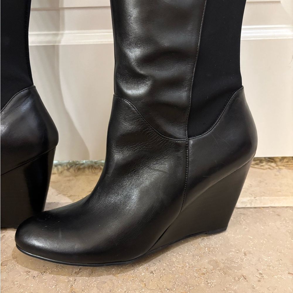 Nine West Black Wedge Boots - Picture 5 of 16